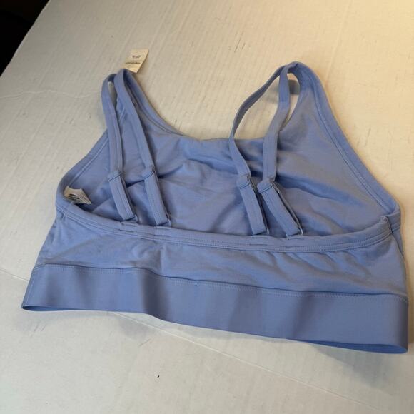 Aerie High Neck Longline Bralette Fresh Water Blue XL Cotton Strappy Back NWT - Picture 4 of 7